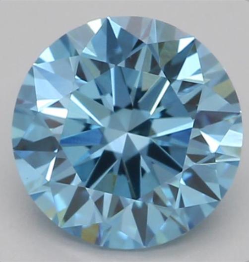 1.03 Ct. Fancy Vivid Blue Round Lab Grown Diamond