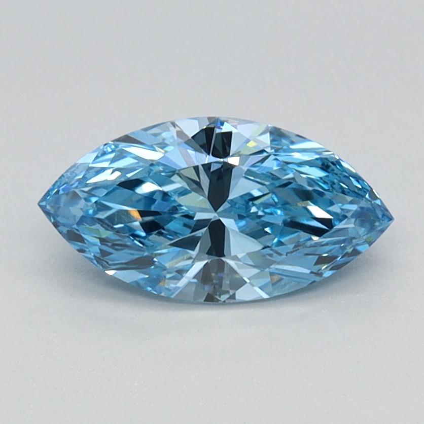 0.70 Ct. Fancy Vivid Blue Marquise Lab Grown Diamond