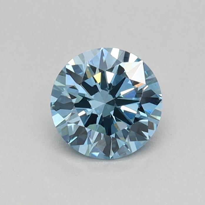 0.34 Ct. Fancy Vivid Blue Round Lab Grown Diamond