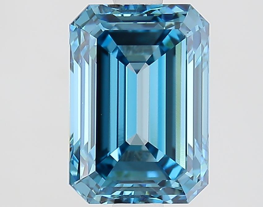 2.07 Ct. Fancy Vivid Blue Emerald Lab Grown Diamond