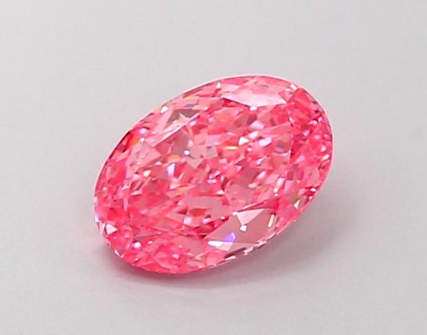 1.01 Ct. Fancy Vivid Pink Oval Lab Grown Diamond