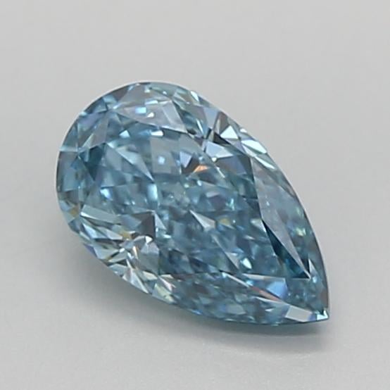 1.12 Ct. Fancy Vivid  Blue Pear Lab Grown Diamond