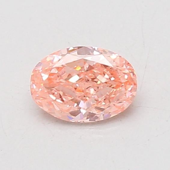 0.59 Ct. Fancy Vivid Pink Oval Lab Grown Diamond