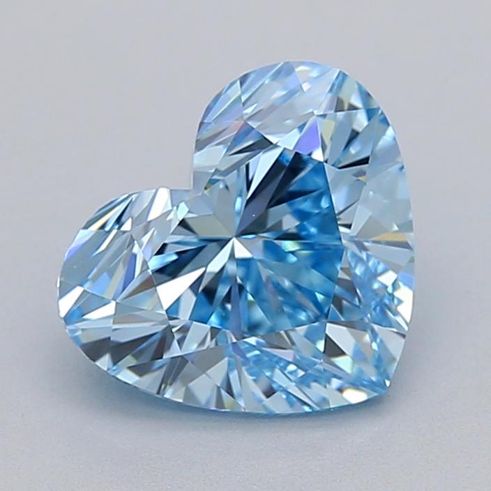 2.01 Ct. Fancy Vivid  Blue Heart Lab Grown Diamond