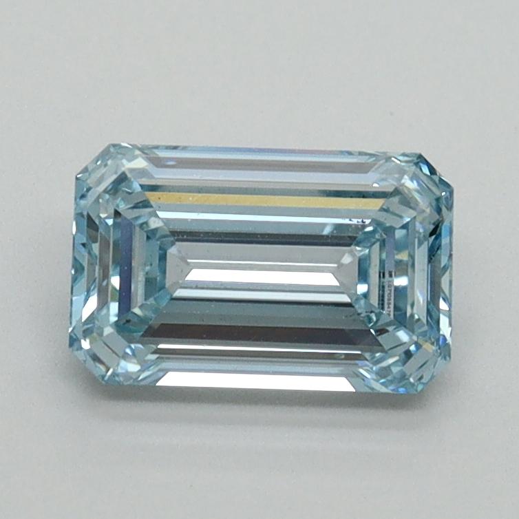 1.03 Ct. Fancy Intense Blue Emerald Lab Grown Diamond