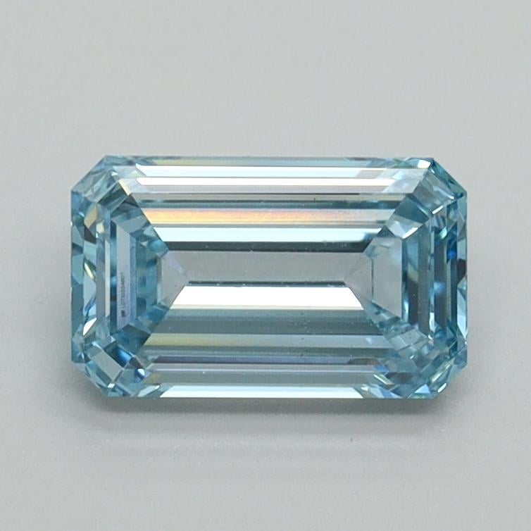 1.01 Ct. Fancy Vivid Blue Emerald Lab Grown Diamond