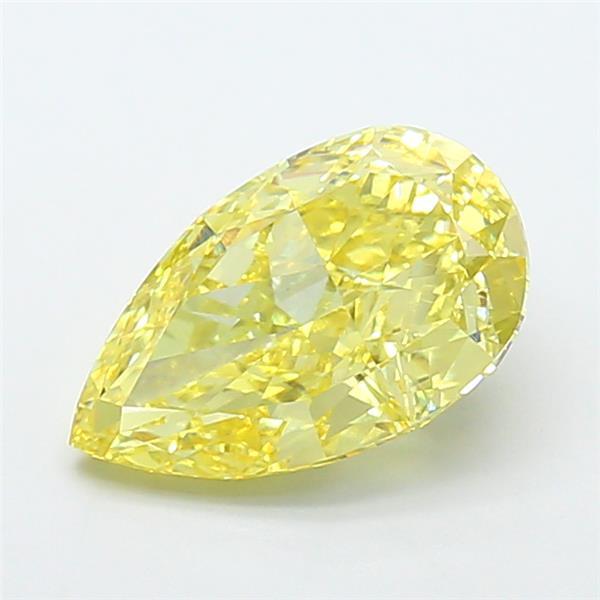 2.80 Ct. Fancy Intense  Yellow Pear Lab Grown Diamond