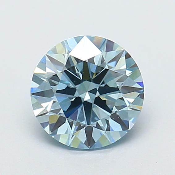 1.24 Ct. Fancy Intense  Blue Round Lab Grown Diamond