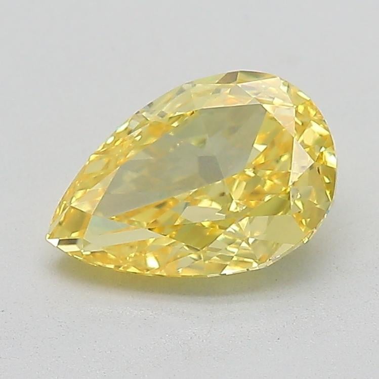1.51 Ct. Fancy Vivid  Yellow Pear Lab Grown Diamond