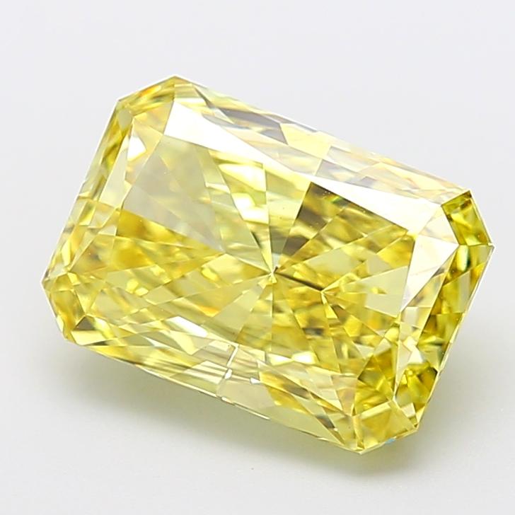 5.03 Ct. Fancy Yellow Radiant Lab Grown Diamond
