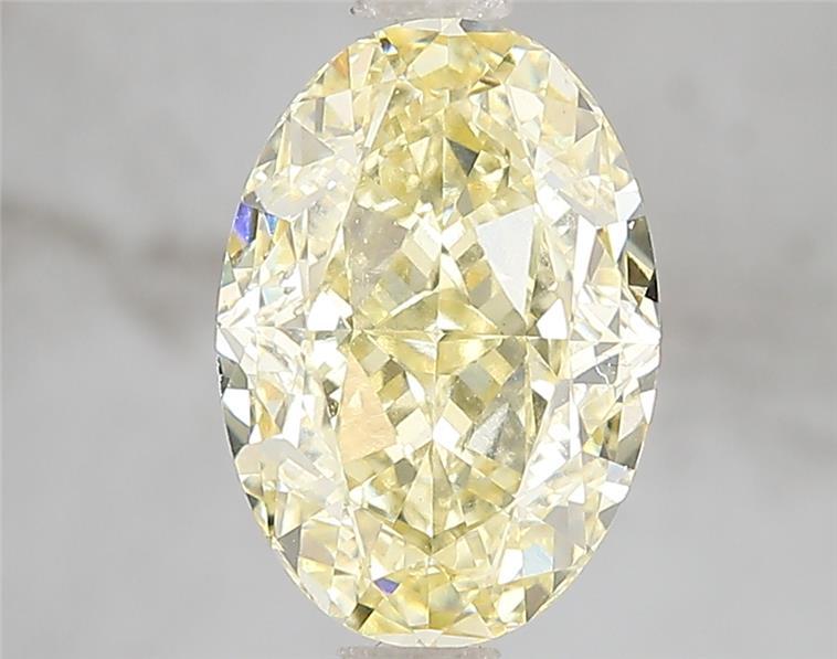 3.03 Ct. Fancy Intense Yellow Oval Lab Grown Diamond