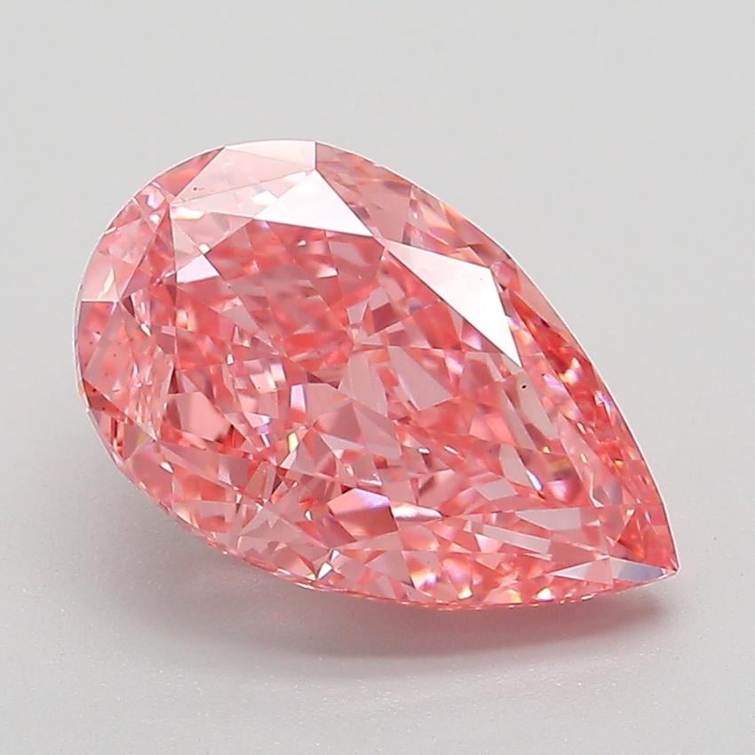 3.03 Ct. Fancy Vivid Pink Pear Lab Grown Diamond