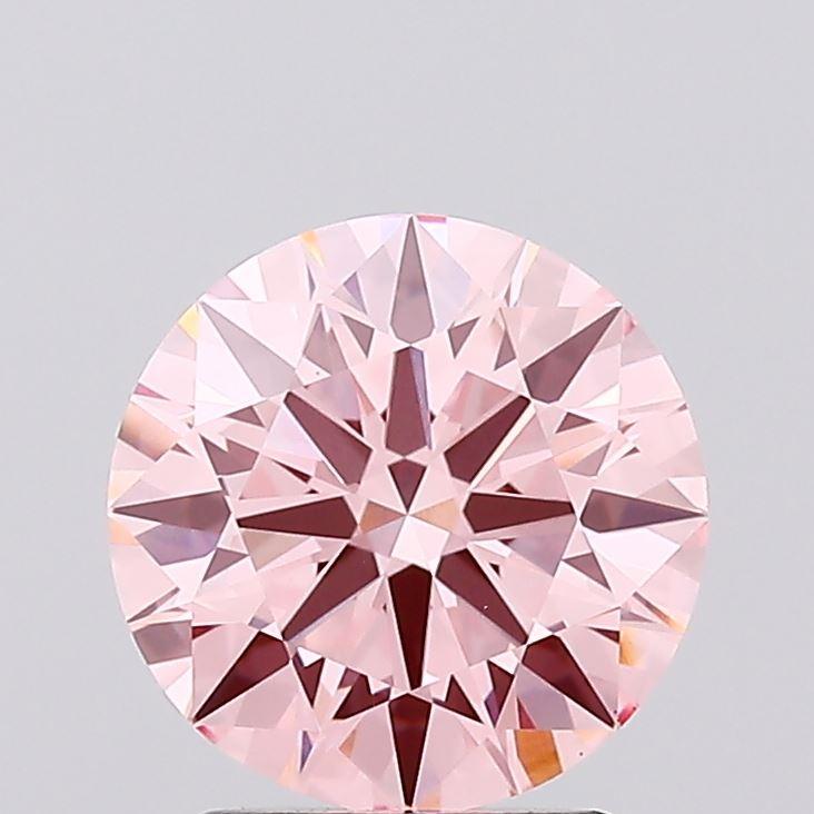 2.09 Ct. Fancy Vivid Pink Round Lab Grown Diamond
