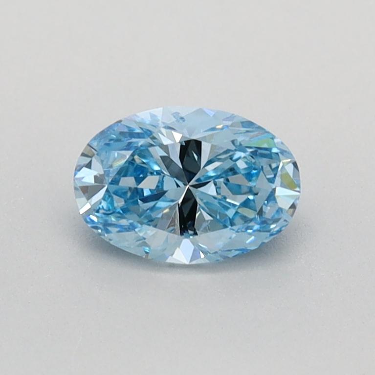 0.43 Ct. Fancy Vivid Blue Oval Lab Grown Diamond