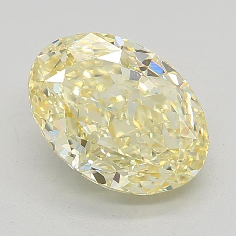5.20 Ct. Fancy Intense Yellow Oval Lab Grown Diamond