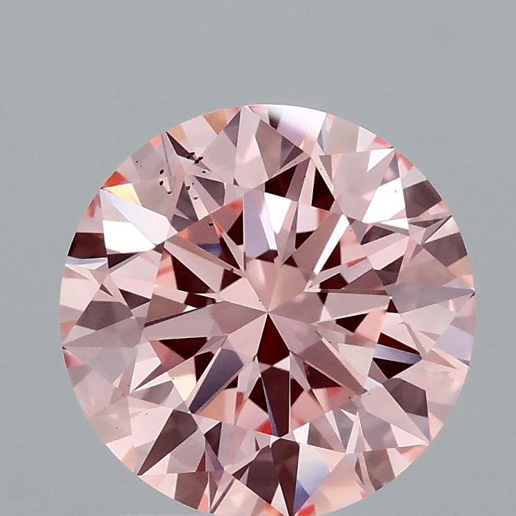 2.09 Ct. Fancy Vivid Pink Round Lab Grown Diamond