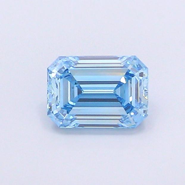1.12 Ct. Fancy Vivid Blue Emerald Lab Grown Diamond