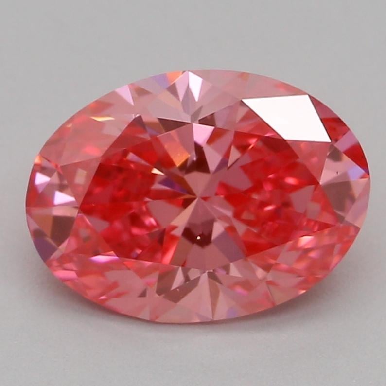 1.07 Ct. Fancy Vivid Pink Oval Lab Grown Diamond