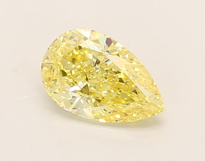 0.65 Ct. Fancy Intense Yellow Pear Lab Grown Diamond