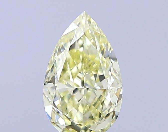 0.38 Ct. Fancy Light Yellow Pear Lab Grown Diamond