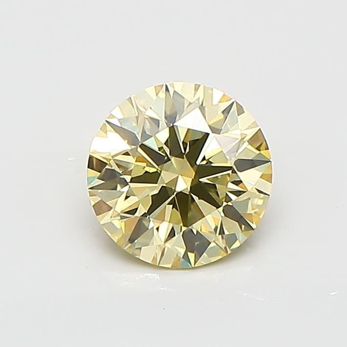 1.09 Ct. Fancy Intense  Yellow Round Lab Grown Diamond