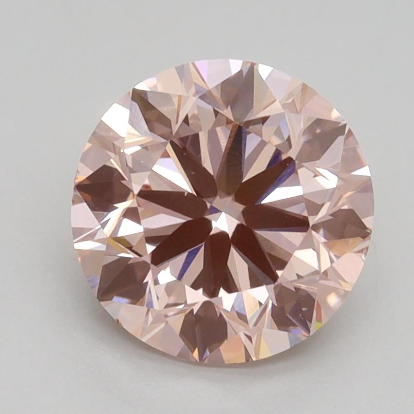 2.50 Ct. Fancy Intense Pink Round Lab Grown Diamond