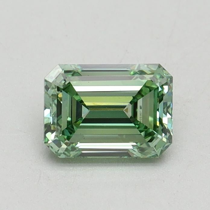 0.70 Ct. Fancy Intense Pacific Green Emerald Lab Grown Diamond