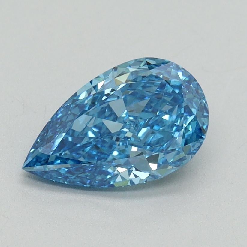1.02 Ct. Fancy Vivid Blue Pear Lab Grown Diamond