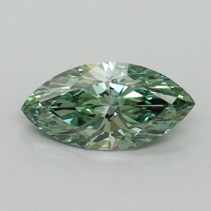 1.63 Ct. Fancy Vivid Green Marquise Lab Grown Diamond