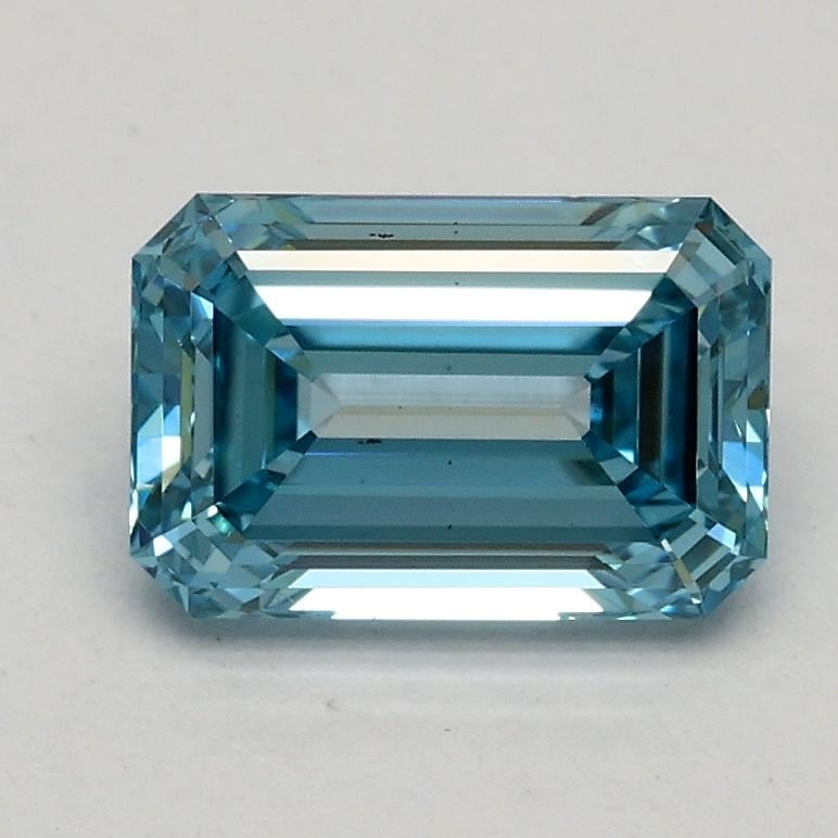 1.02 Ct. Fancy Vivid Blue Emerald Lab Grown Diamond