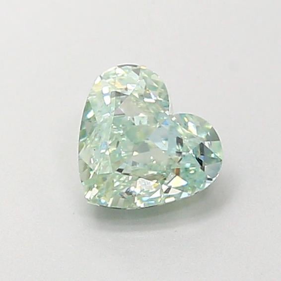 0.74 Ct. Fancy  Green Heart Lab Grown Diamond