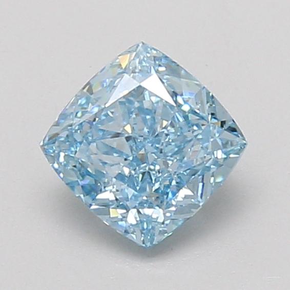 1.06 Ct. Fancy Vivid Blue Cushion Lab Grown Diamond
