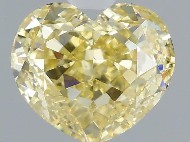 1.59 Ct. Fancy Intense Yellow Heart Lab Grown Diamond