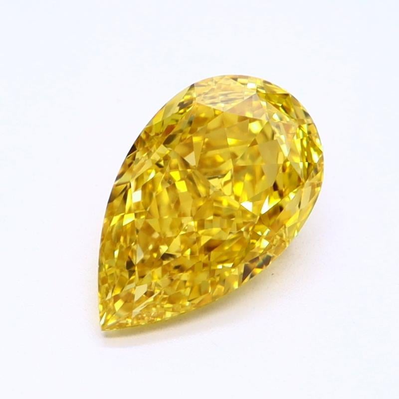 1.04 Ct. Deep Yellow Pear Diamond
