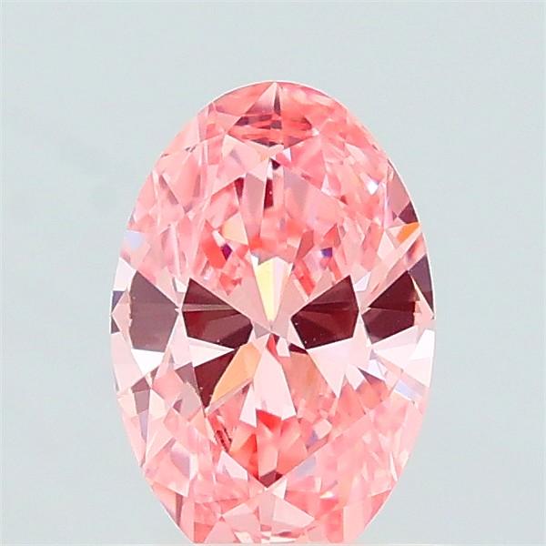 0.50 Ct. Fancy Vivid Pink Oval Lab Grown Diamond