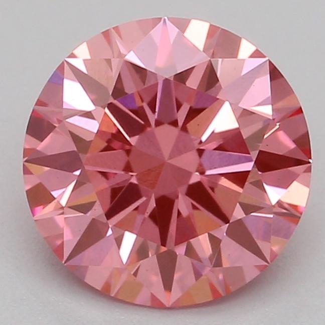1.07 Ct. Fancy Vivid Pink Round Lab Grown Diamond