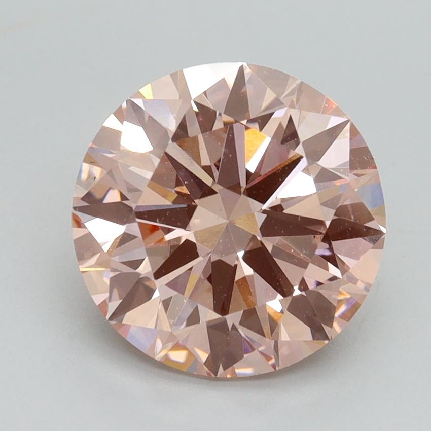 3.00 Ct. Fancy Intense Pink Round Lab Grown Diamond
