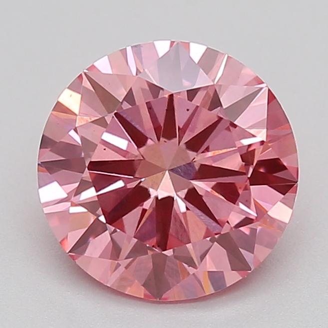 1.50 Ct. Fancy Vivid Pink Round Lab Grown Diamond
