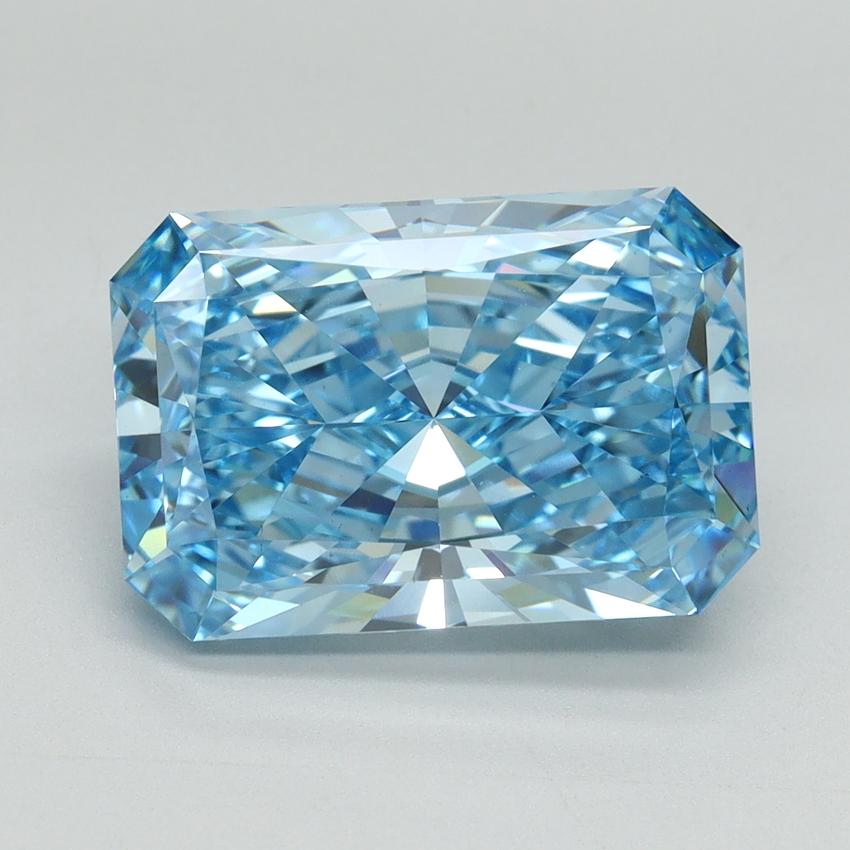 5.09 Ct. Fancy Vivid Blue Radiant Lab Grown Diamond