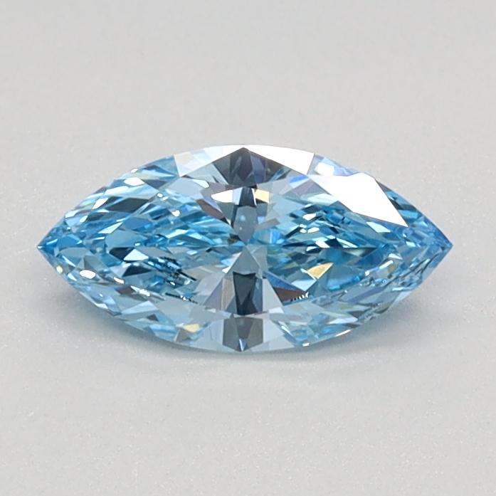 0.34 Ct. Fancy Vivid Blue Marquise Lab Grown Diamond