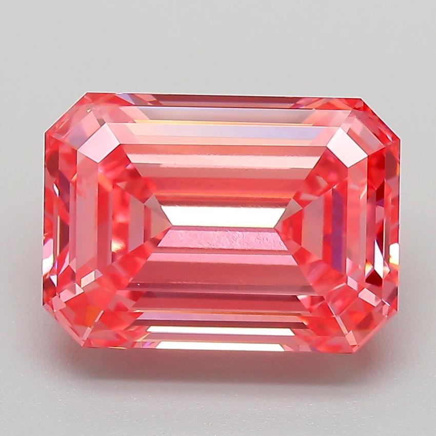 5.54 Ct. Fancy Vivid Pink Emerald Lab Grown Diamond