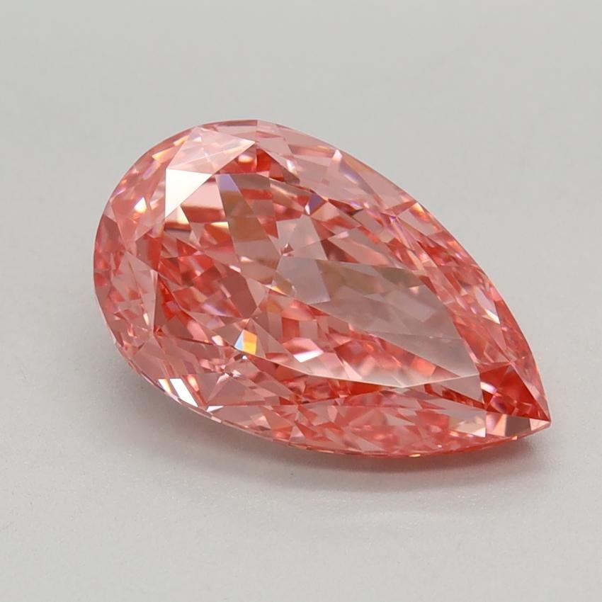 2.02 Ct. Fancy Vivid Pink Pear Lab Grown Diamond