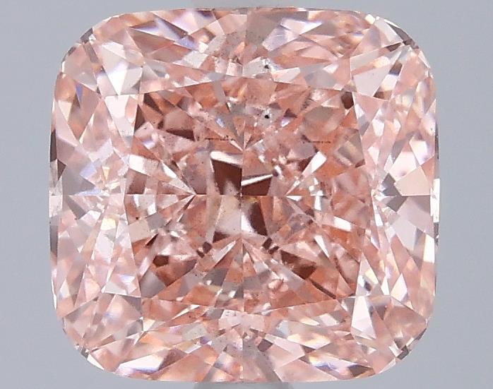 3.07 Ct. Fancy Vivid Pink Cushion Lab Grown Diamond