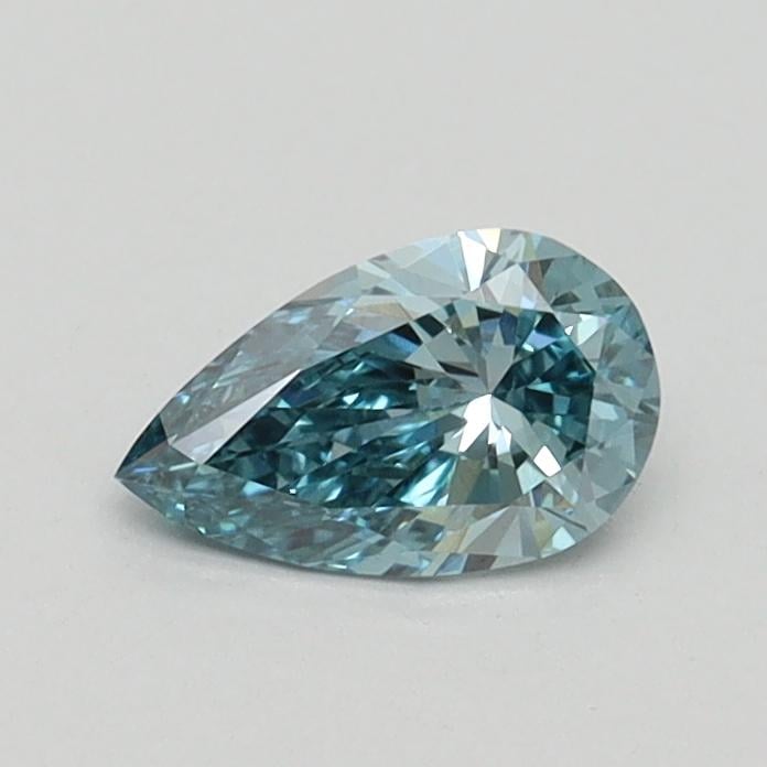 0.40 Ct. Fancy Intense Blue Pear Lab Grown Diamond