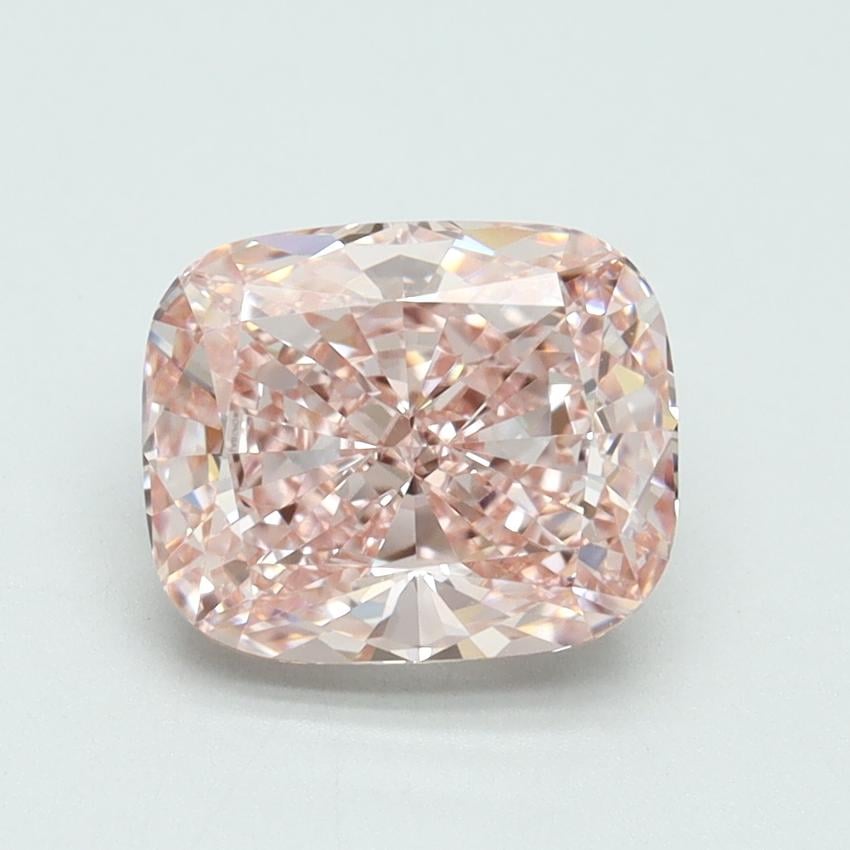 2.11 Ct. Fancy Intense Pink Cushion Lab Grown Diamond