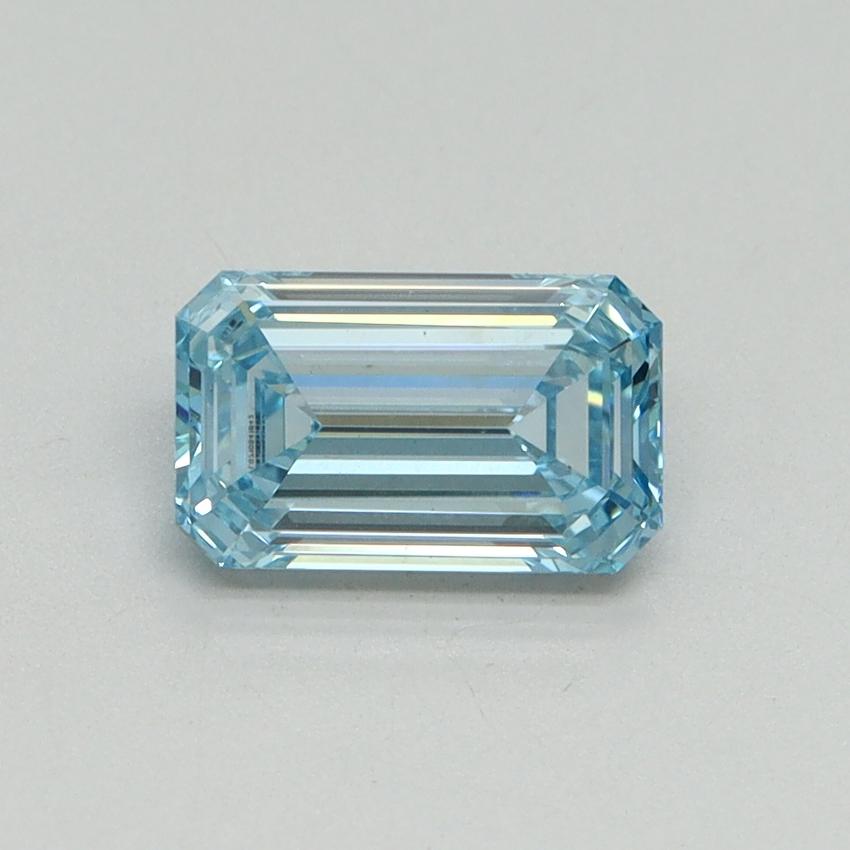 1.02 Ct. Fancy Vivid Blue Emerald Lab Grown Diamond