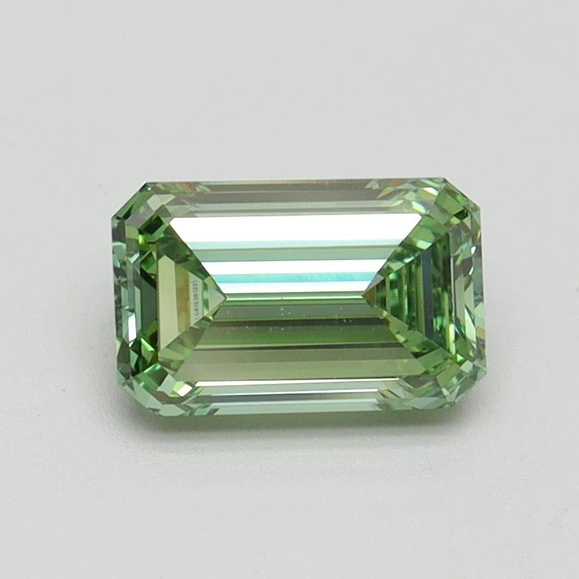 1.00 Ct. Fancy Vivid Green Emerald Lab Grown Diamond