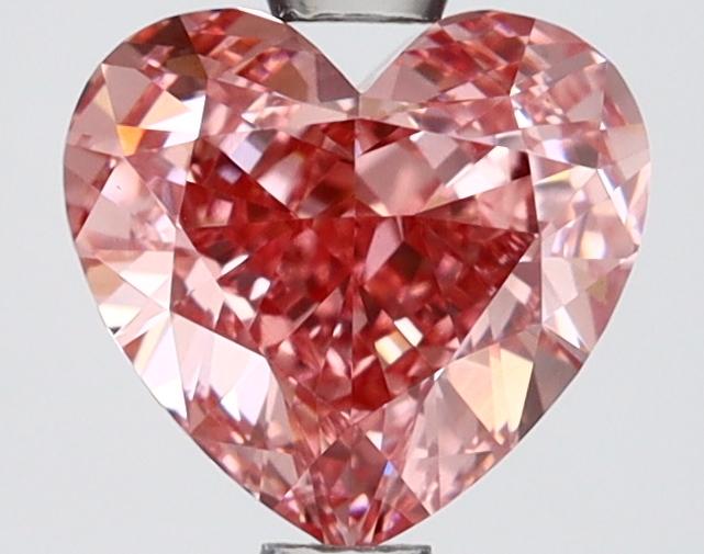1.58 Ct. Fancy Vivid Pink Heart Lab Grown Diamond