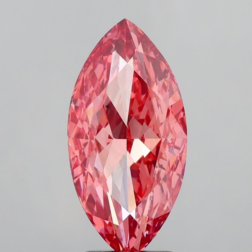 5.29 Ct. Fancy Vivid  Pink Marquise Lab Grown Diamond