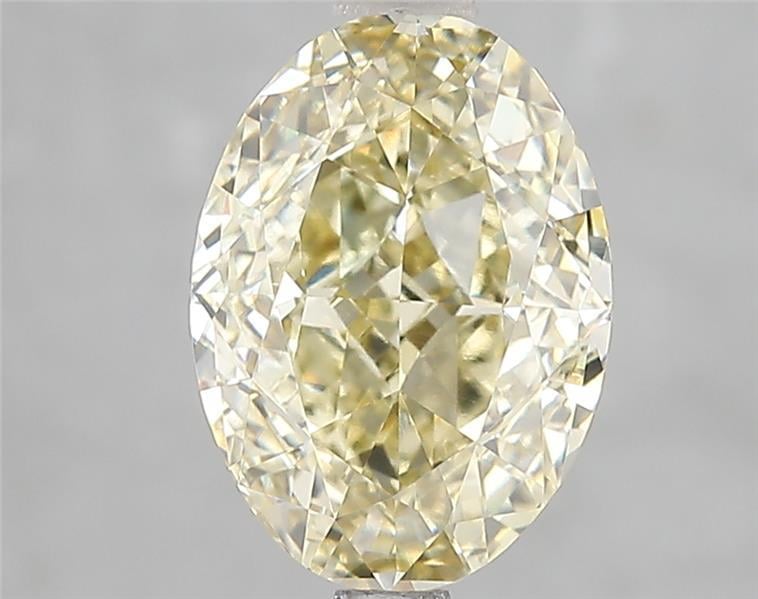 3.05 Ct. Fancy Intense Yellow Oval Lab Grown Diamond
